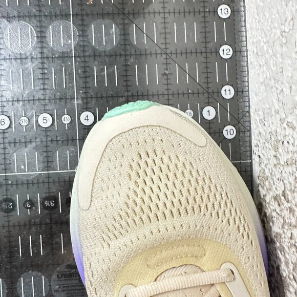 Lululemon Blissfeel Women Size 6.5 Cream Beige Purple Green Running Shoes - Picture 11 of 11